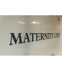 Picture of a sign with the words Maternity Unit on